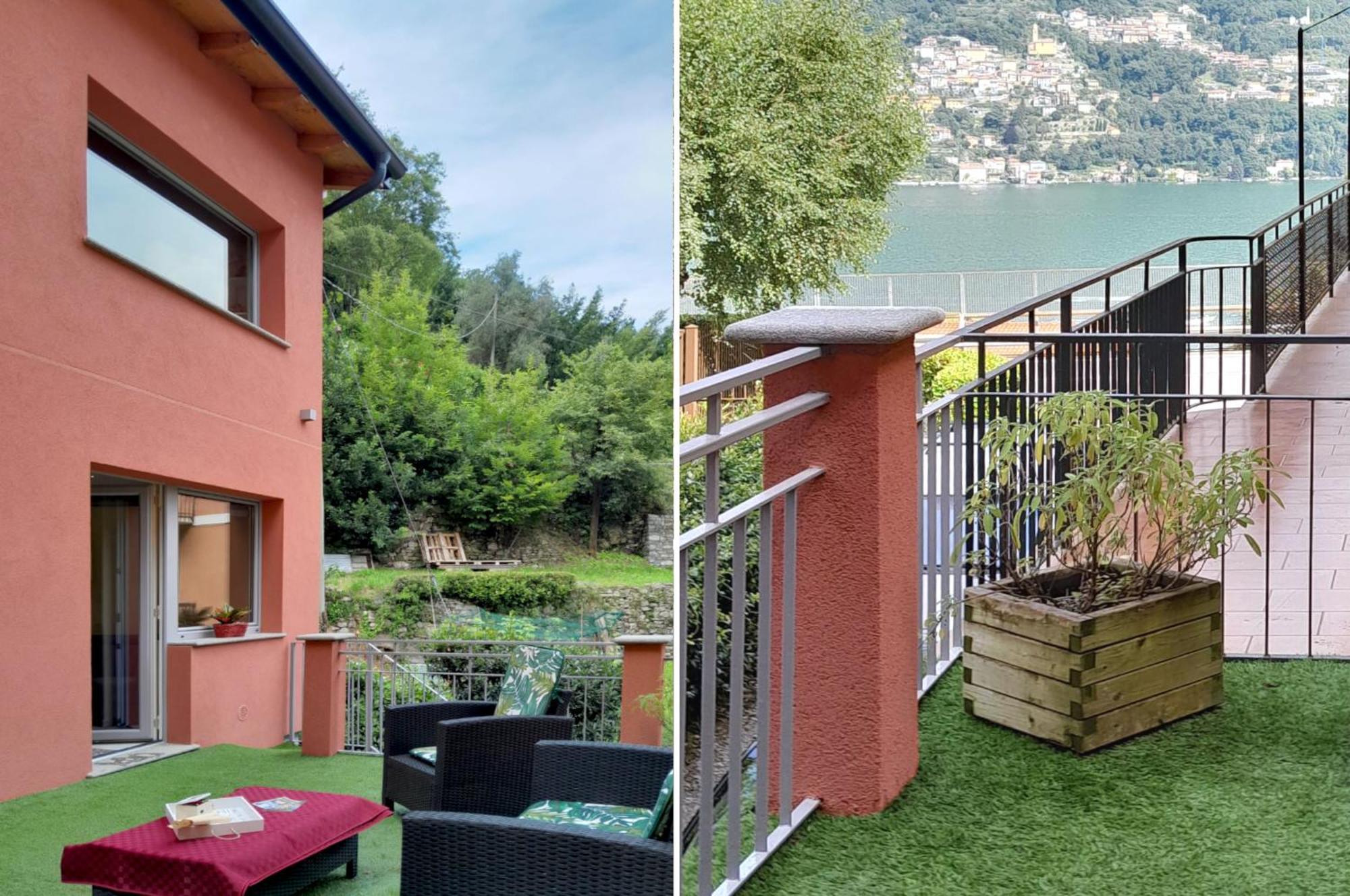 La Casina Lägenhet Laglio Exteriör bild